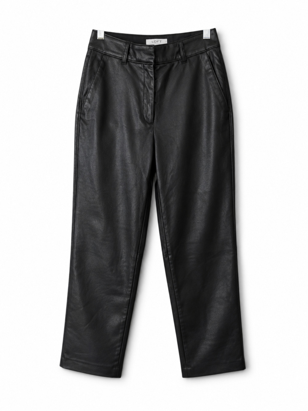 Babaton Faux Leather Straight Leg Pants Black Size 2 Aritzia Vegan Leather